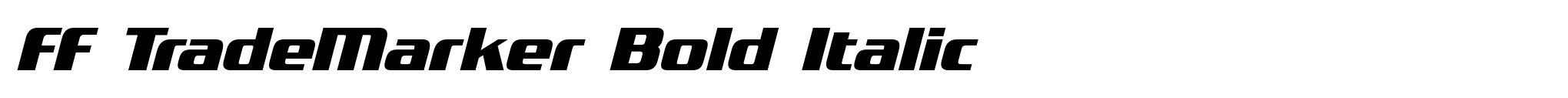 FF TradeMarker Bold Italic image
